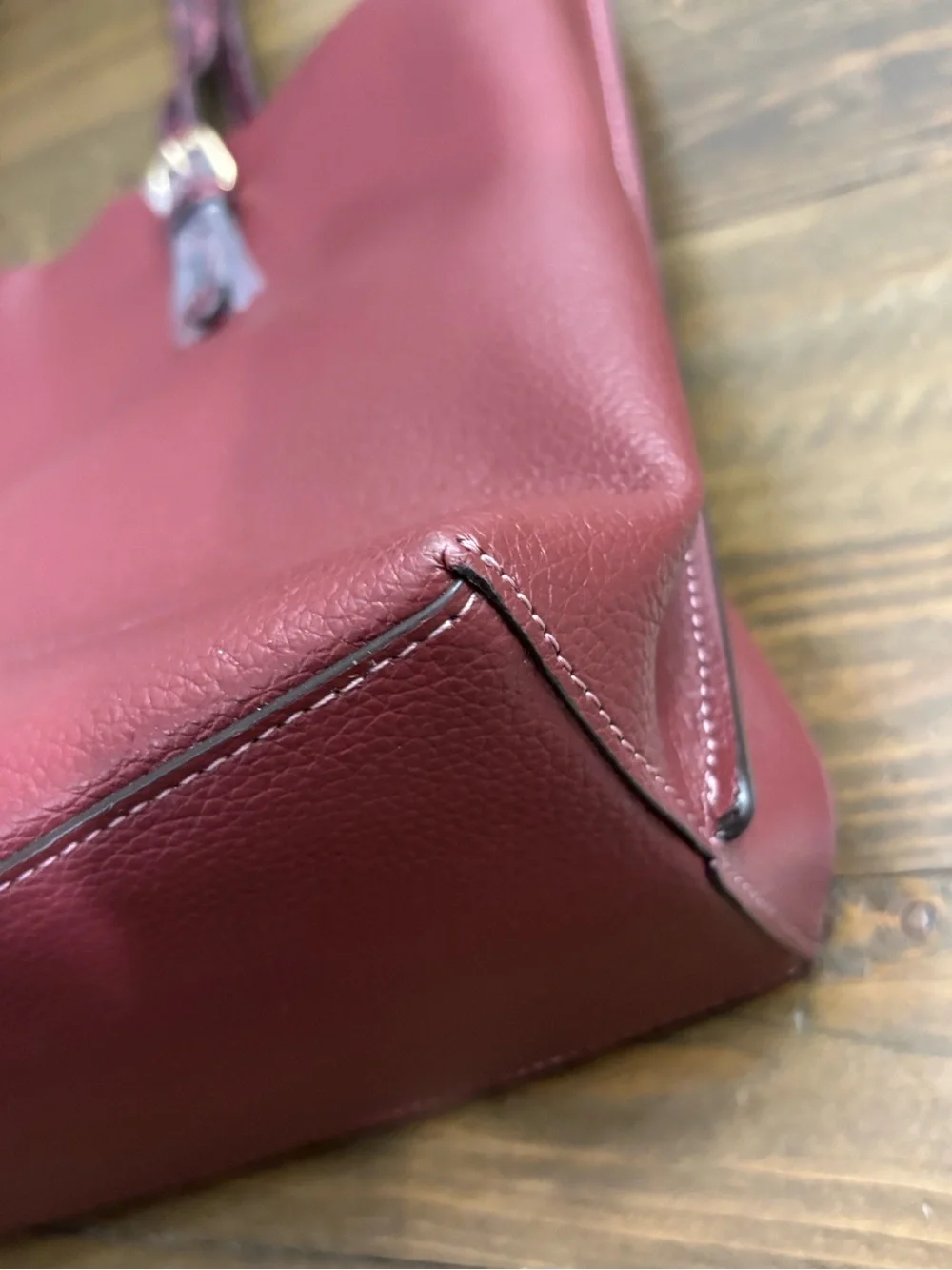 Coach Mollie Tote in Wine Red